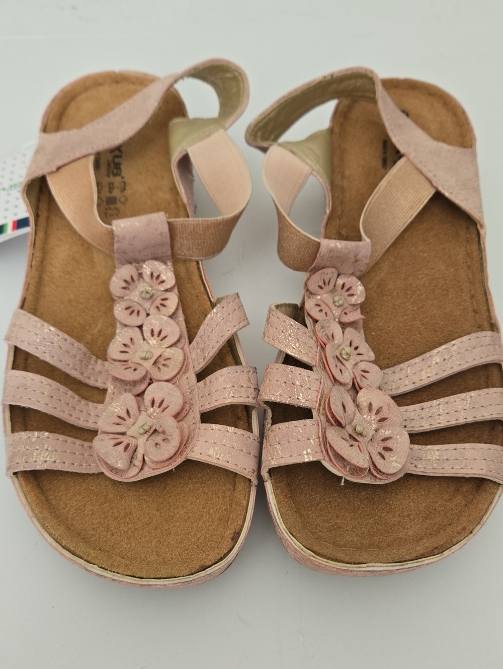 Flexus By Spring Step Pink Flower Strap Sandals EU38
